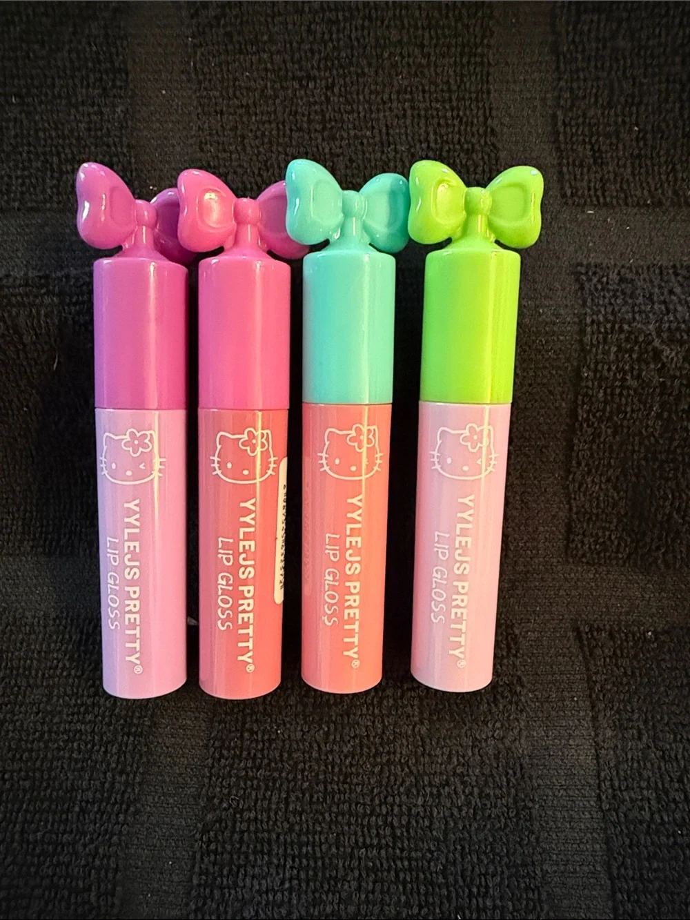 Yylejs Pretty Kids Lip Gloss Set — Pink, Hot Pink, Mint & Lime